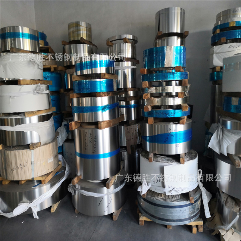 0.1*1.7mm不锈钢法条料 304H不锈钢输送带 环保不锈钢带精密分条