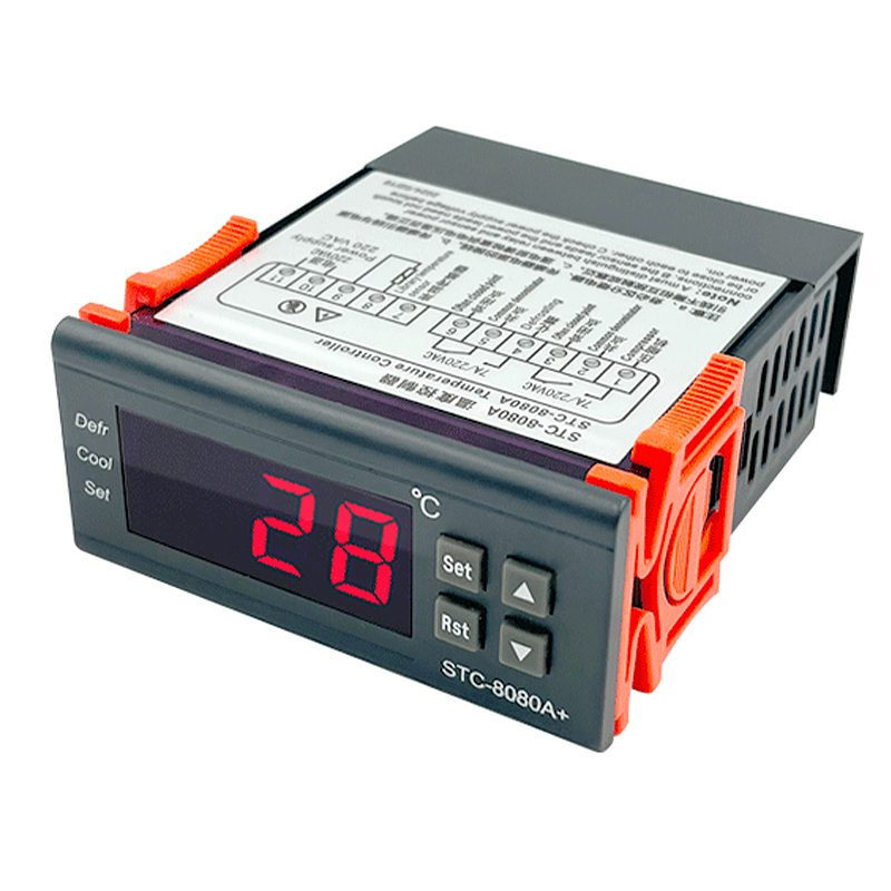 Stc-8080A+ Temperature Controller Refrigeration Defrosting Electric Control Box Suitable for Cold Storage Cabinets Stc-8080A+ Temperature Controller Refrigeration Defrosting Electric Control Box Suitable for Cold Storage Cabinets