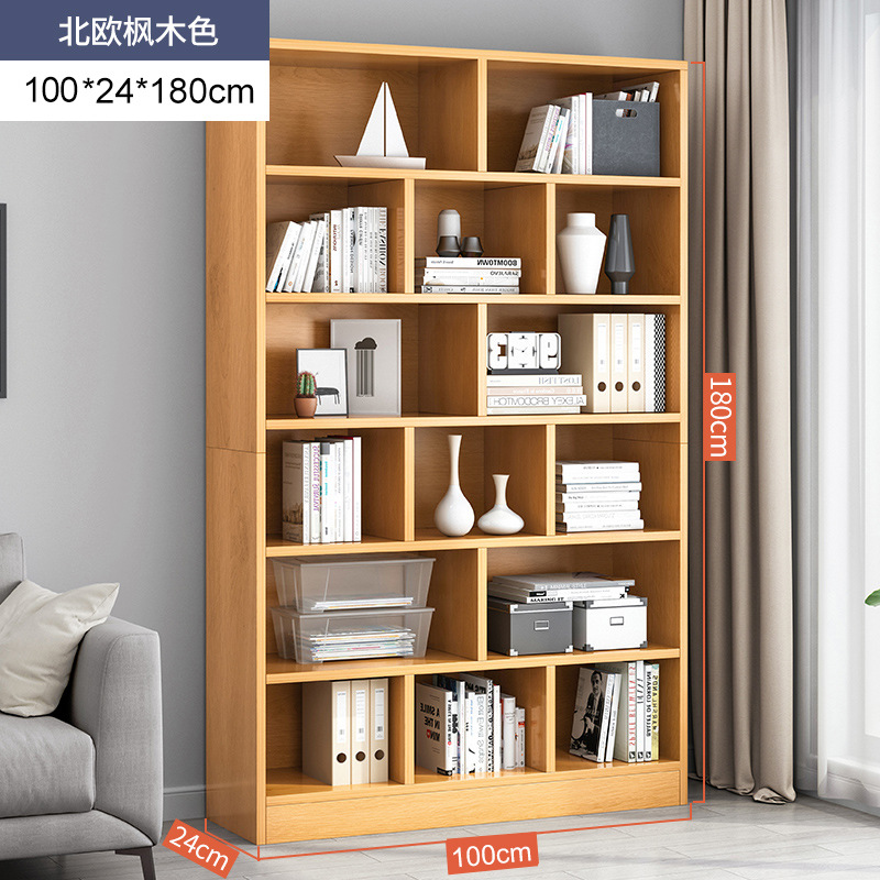 Estantería estante piso simple sala de estar gabinete hogar dormitorio multi-capa rack de almacenamiento armario pequeña estantería