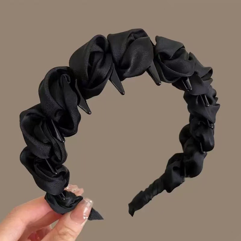 #295 pleated bubble black