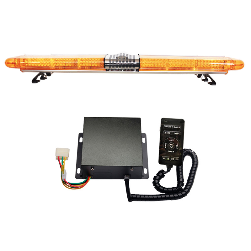 LED Roof Warning Light Yellow Long Strip Strobe Light Roof Light 1.7m Light+Horn+Siren SA9200A