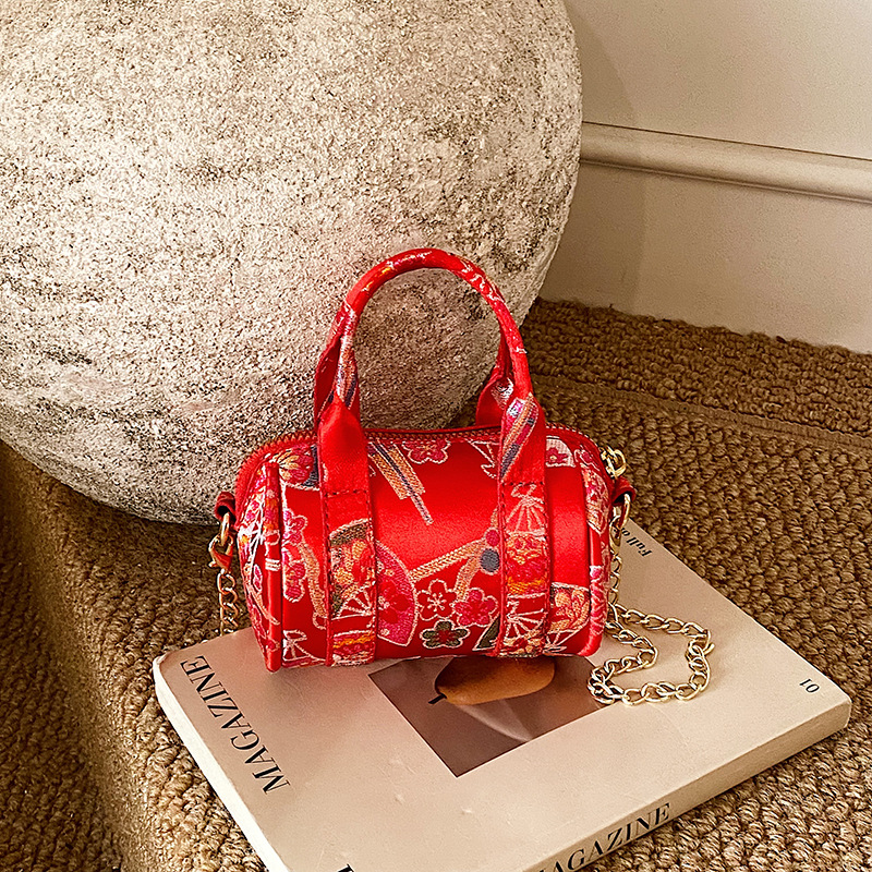 Bolsas de niños rojas de estilo nacional, Festival de Primavera, sobre rojo de Año Nuevo para niñas y niños, 2026 bolsos de cambio de cadena de Año Nuevo
