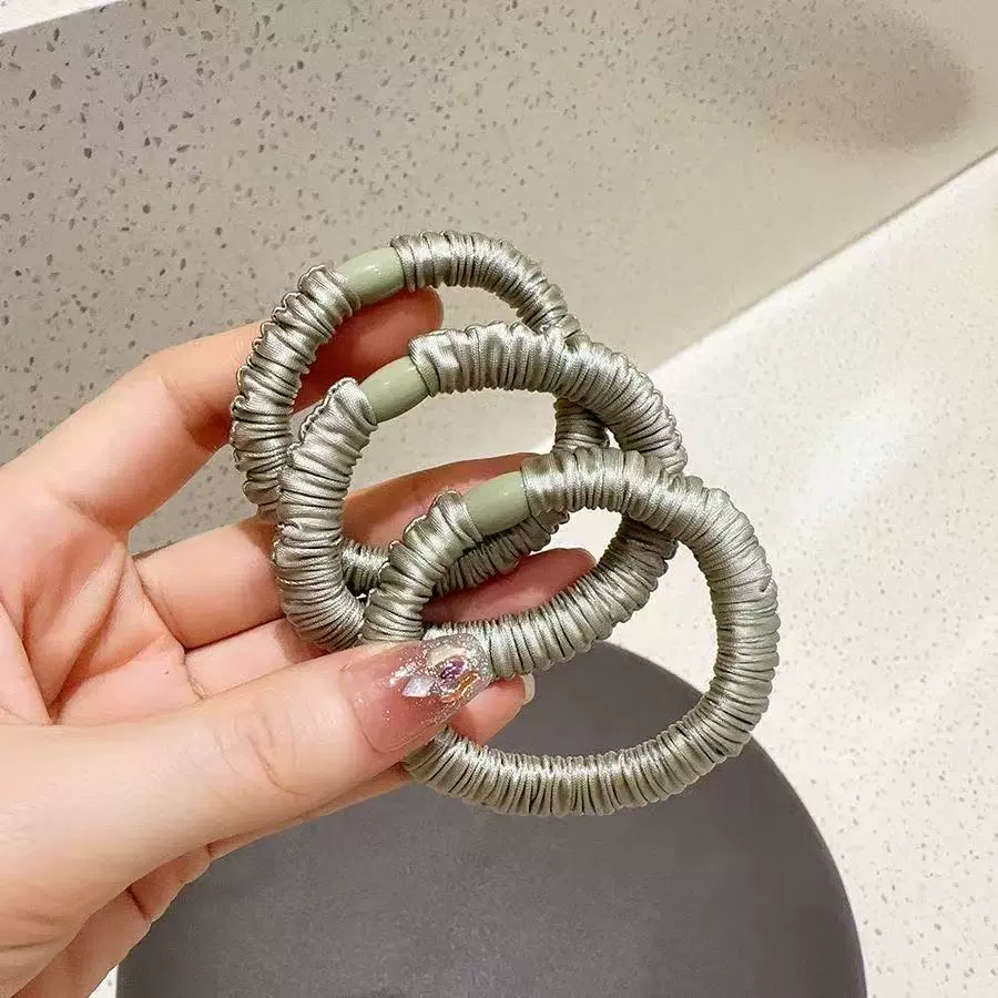 Elastic sports rostometer for gym, ponytail, durable hair rope, harmless hair accessory, no hair damage