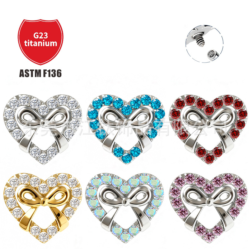 Pointed titanium steel lip stud product view