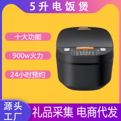 新款智能家用电饭煲不粘锅 5L大容量多功能电饭锅礼品批发厂家