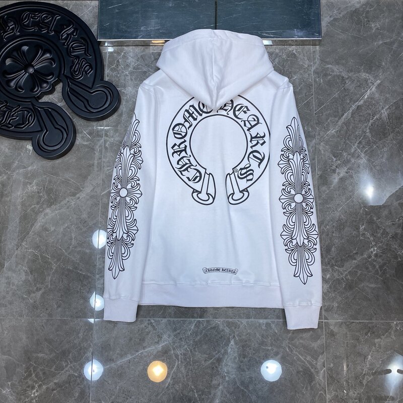 Chrome Heart Hoodie 克罗伈十字架连帽卫衣跨境宽松男女拉链帽衫|undefined
