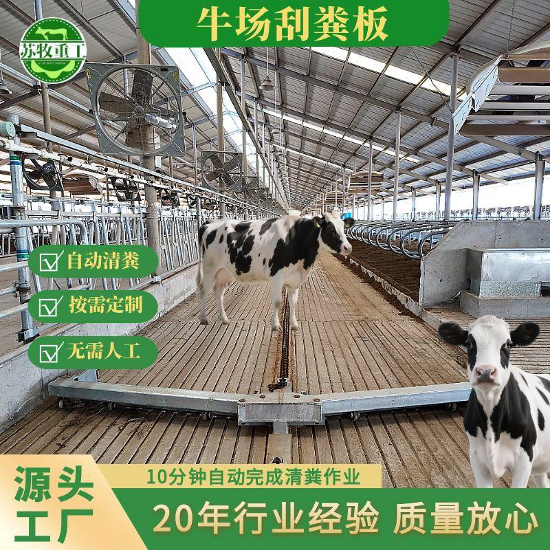 苏牧重工养殖场全自动清粪机可定制全套清粪设备一拖二牛场刮粪板