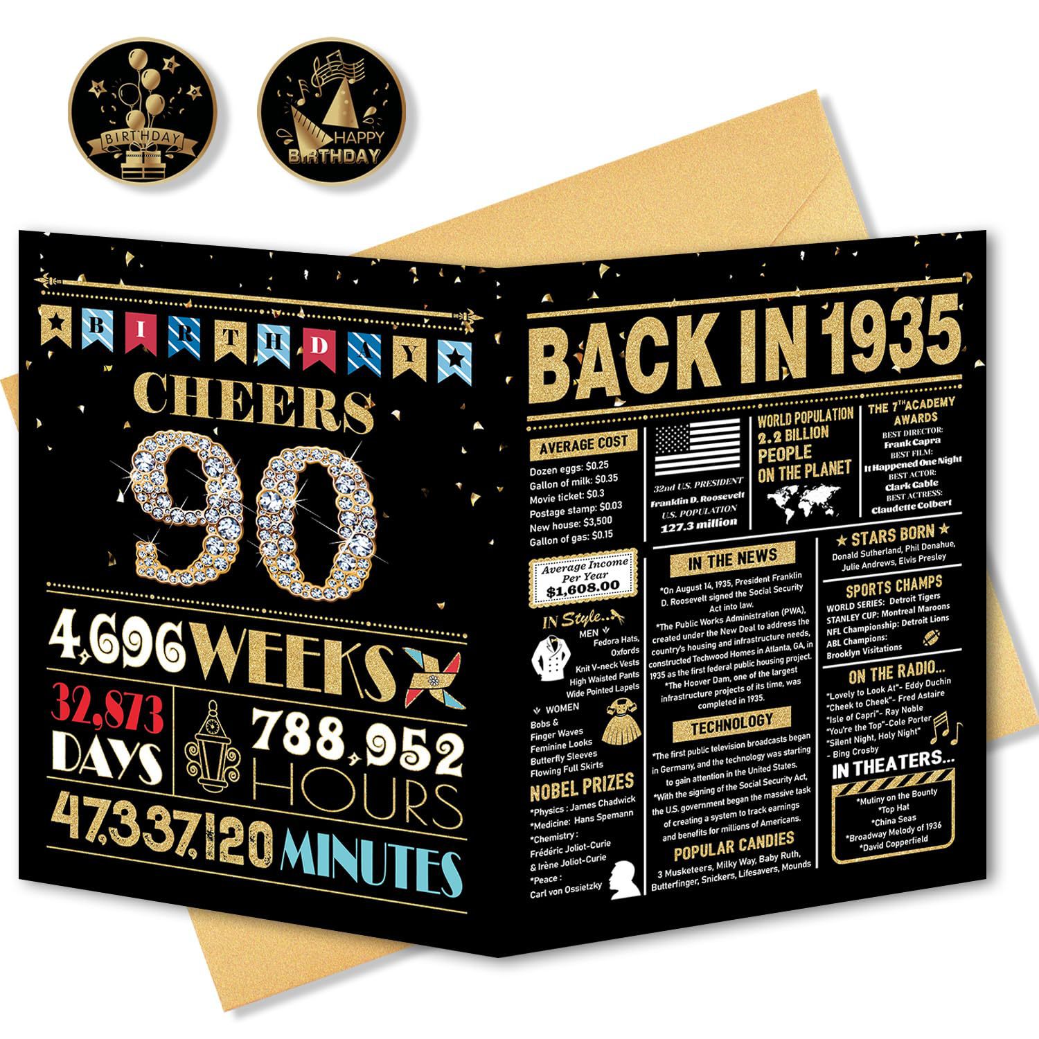 스티커가 없는 90 블랙 골드