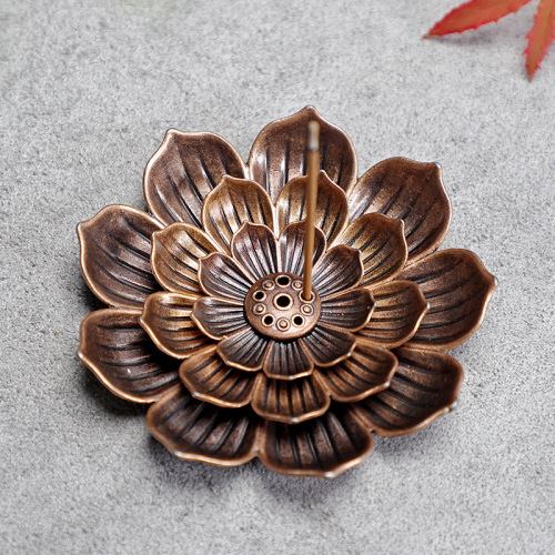 Alloy incense stick incense stick incense stick incense burner incense burner three treasure incense stick lotus incense stick porous incense stick ornaments creative stove