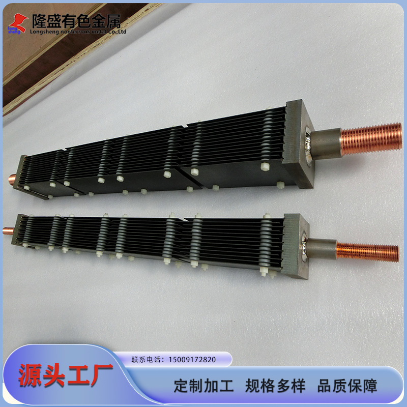 宝鸡隆盛供应热水器用钛阳极钛电极 次氯酸钠用钛电极 钌铱钛阳极