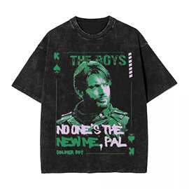 士兵男孩t恤夏季YK基本t恤棉质嬉皮t恤夫妇短袖设短袖t恤男