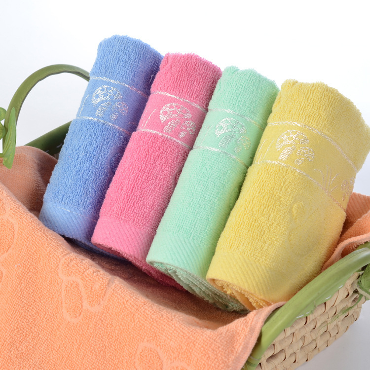 100 grams of mushroom cotton towel cheap hand gift towel filial piety wedding soft absorbent towel factory wholesale 100 grams of mushroom cotton towel cheap hand gift towel filial piety wedding soft absorbent towel factory wholesale