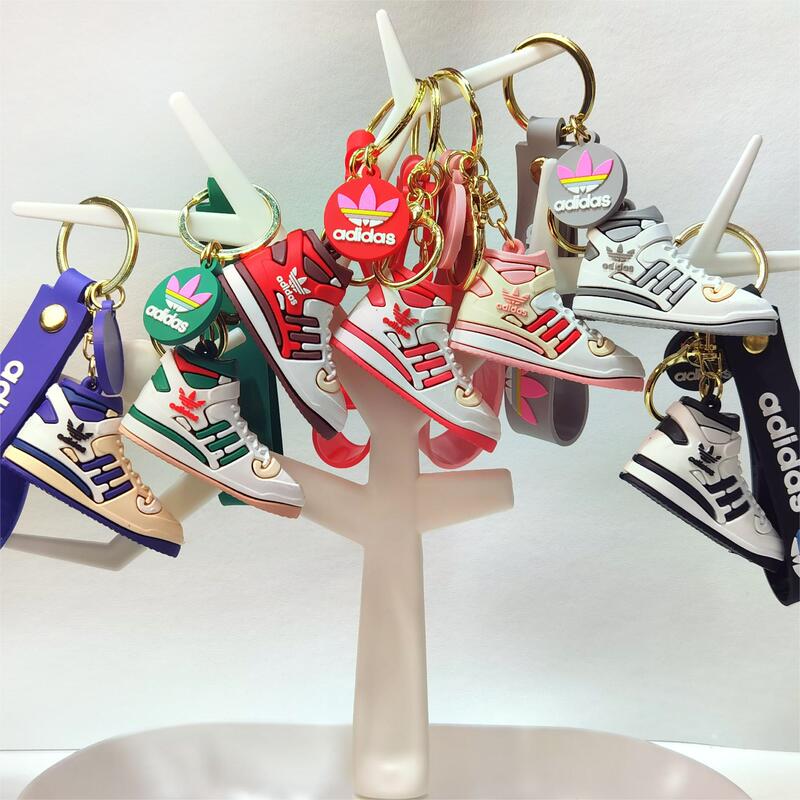 Creative Adidas Basketball Shoes Soft Rubber Keychain Bag Pendant Simulation Shoes Model Gift