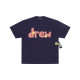 High quality DREW smiling face love American fashion brand men and women couple same summer cotton loose FOG short sleeve t-shirt