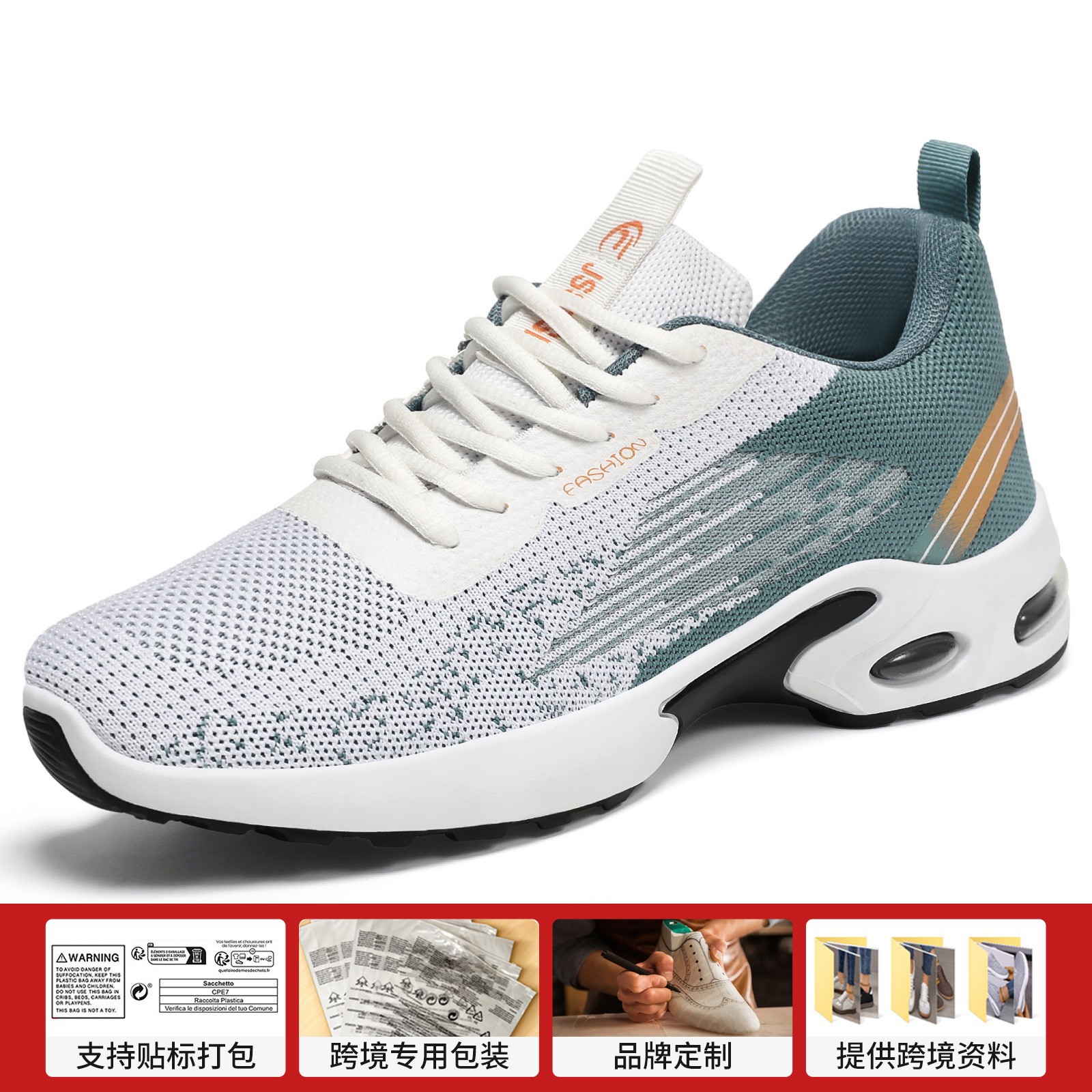 Zapatos Deportivos para Hombre, Primavera, Talla Grande, Tejido Transpirable, Zapatos para Correr, Cómodos, con Amortiguación de Aire, Venta al por Mayor Transfronteriza, Zapatos Casuales