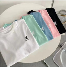 200克纯棉落肩 | 男女同款 | 夏季袋鼠3D立体硅胶短袖T恤DS1100#