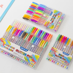 Flashlight pen fluorescent pen marking set cheap Korean style black card album DIY handmade colorful neutral pens