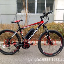 新款锂电助力车成人自行车中置电机品牌轮胎骑行轻便省力跨境电商