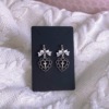 Japanese cute earrings with bow for beloved