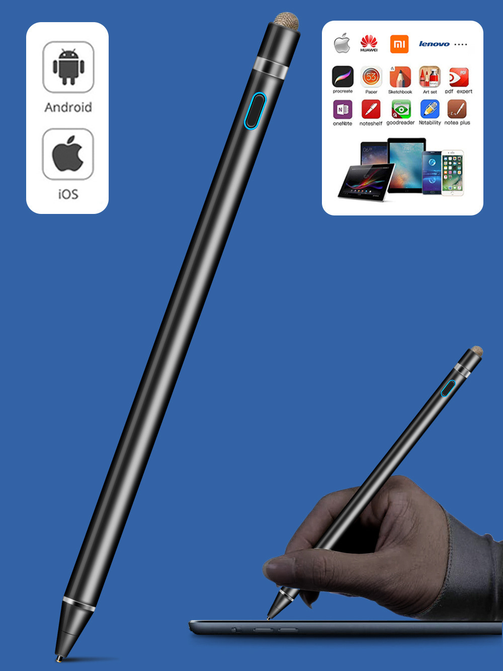 Ipad Android Universal Active Capacitive Stylus Mobile Phone Ipad Stylus For  Vivo display picture 8