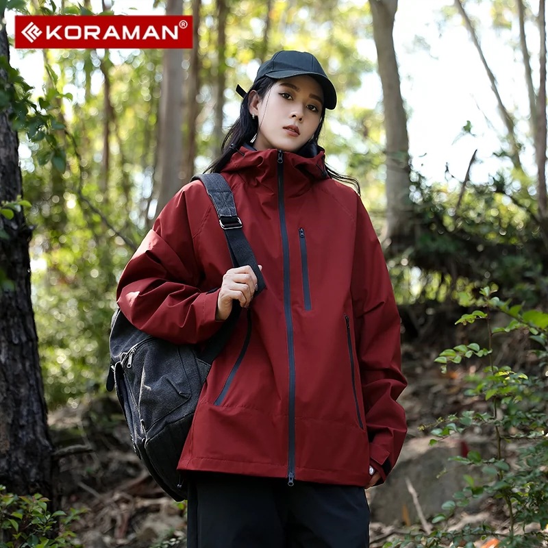 Outdoor Sports Hiking Jacket Women's Single Waterproof Windproof Mountaineering Jacket Women's Jacket Travel Jacket