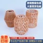 卧室手工筒形编织台灯罩