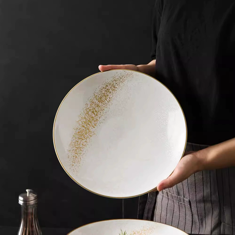 Sophisticated soup bowl, ceramic tableware, minimalistic dinner plate