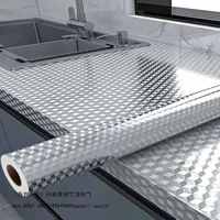 Бумага из фольги утолщенная кухонная маслостойкая наклейка для стойкости к высоким температурам самоклеящийся шкаф столешница водонепроницаемый влагостойкий шкаф ящик