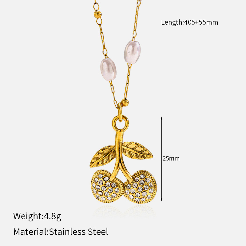 8g Weight Lobster Trigger Clasp Closure Clasp Closure Type 304 Stainless Steel Pendant Material Pendant Necklace Classification 304 Stainless Steel Chain Material Singapore chain, cable chain Chain Type 1 Piece Quantity Casual, Daily Occasion 304 Stainless Steel Material Lipstick, Cherry, Lock Pattern All Seasons Season Women's Gender Plating Design Elegant, Vintage Style Style Wholesale Jewelry Elegant Vintage Style Lipstick Cherry Lock 304 Stainless Steel Plating Singapore Chain Cable Chain Pendant Necklace 无