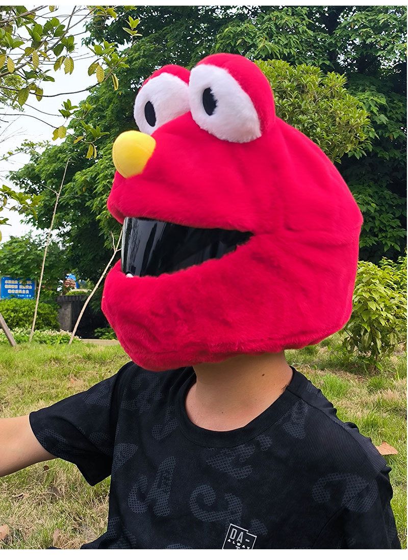 Cubierta de casco de motocicleta Cubierta de casco de felpa puntual Cubierta de casco completo Cubierta de casco de motocicleta Tacón de viento Moda de moda