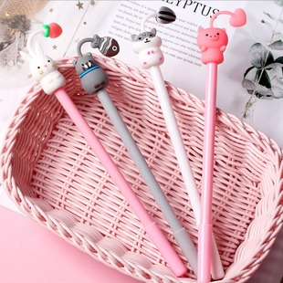 Cute adorable three-dimensional gel pen office pen students learn cartoon water-based pen creative gel pen wholesale