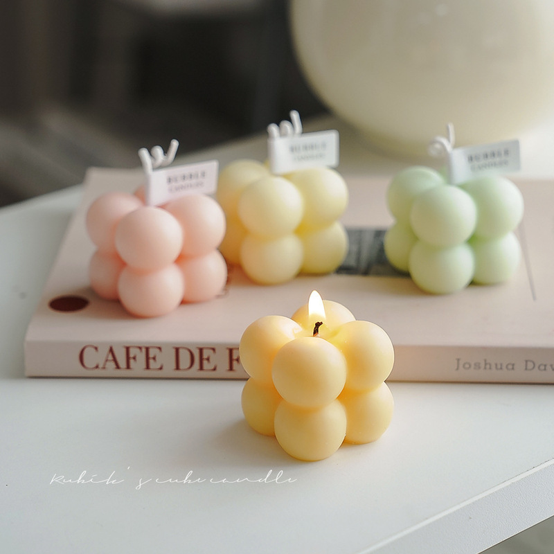 小さな魔方陣の形をしたアロマキャンドル、卸売、誕生日の記念品、手作り、泡の形をしたキャンドル、かわいい、香り付きキャンドル|undefined