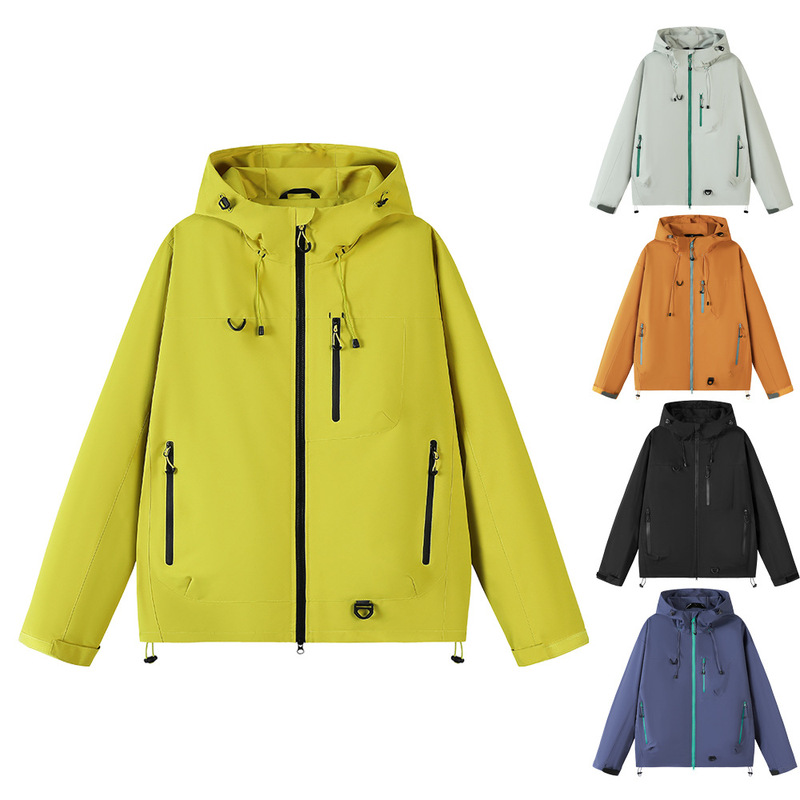 Unisex Outdoor Jacket for Men and Women, Three-In-One, 2025 New Spring, Autumn, and Winter Windproof and Waterproof Printed Jacket