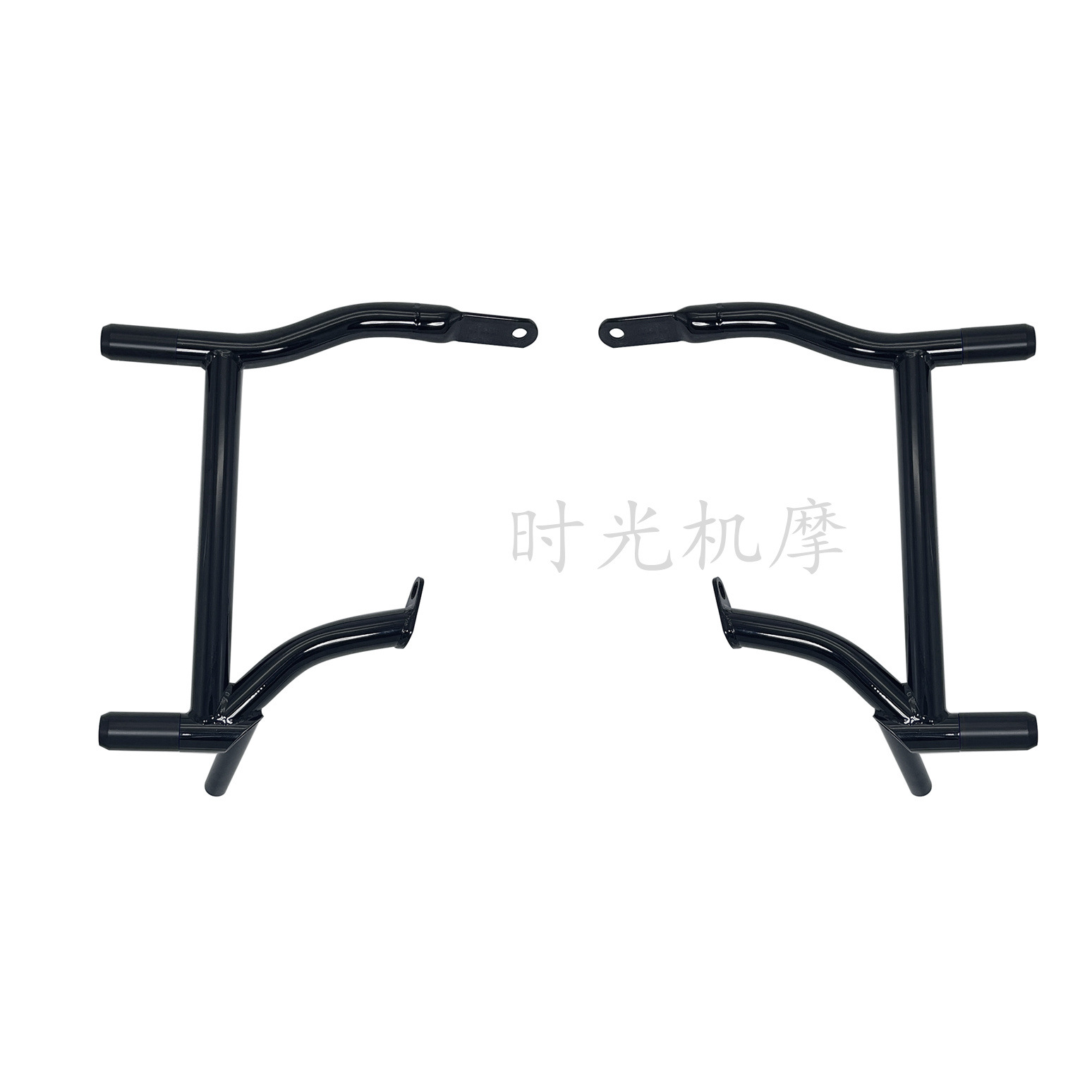 Suitable for Harley Avenue Highway Glide Road King Modified DS Style Front and Rear Slotted Bumper Anti-fall Protection Rod