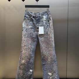 正确版本现货高品质AC家2025新款胶囊系列牛仔裤宽松版型男女同款