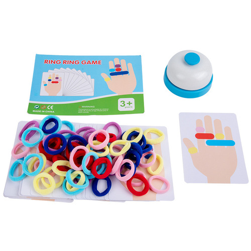 Early Childhood Educational Puzzle Toy: Color Recognition Parent-Child Interactive Ring Toss Battle Game – Montessori Teaching Aid