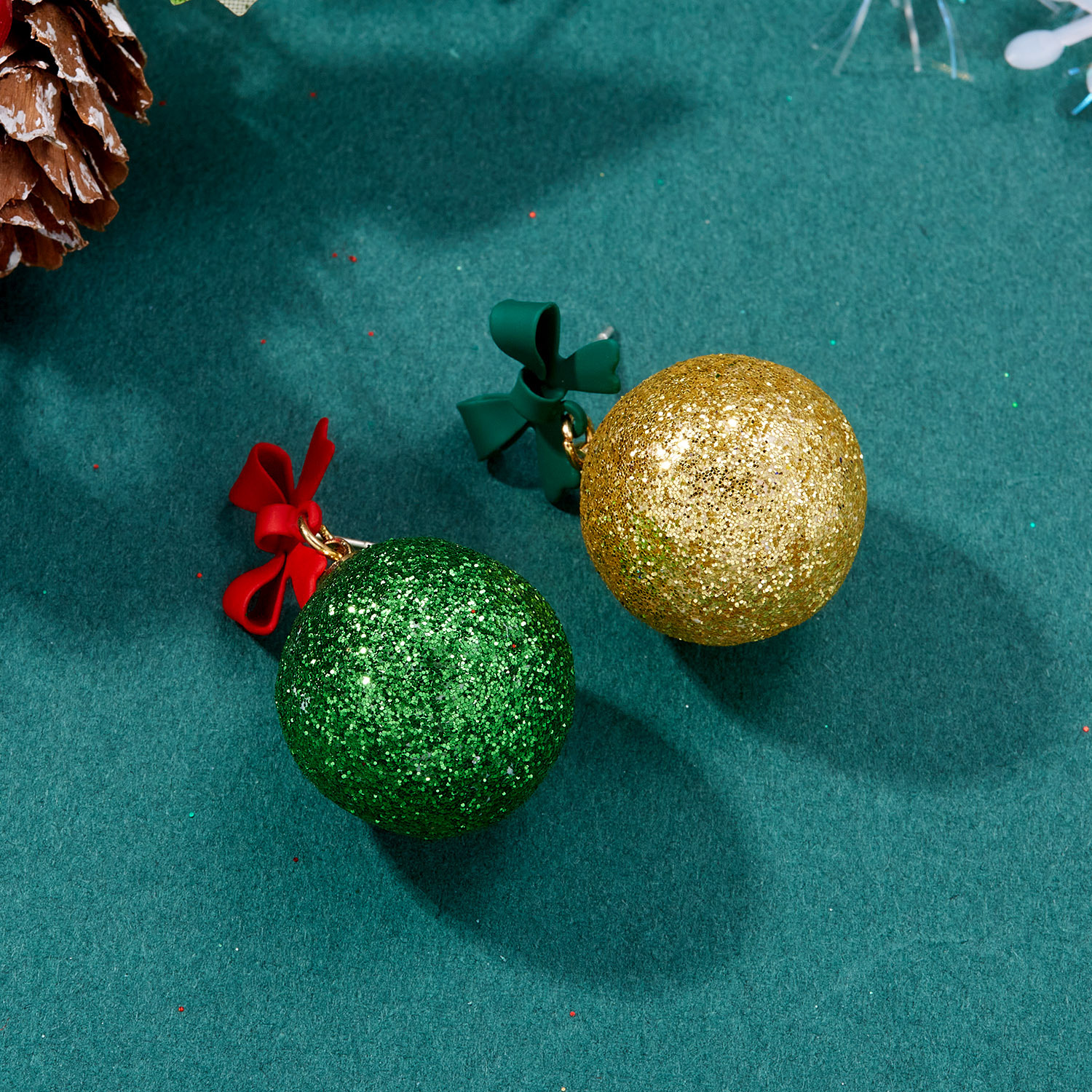 10g Weight Christmas Festival Women's Gender Cute Style Cute Stud Earrings 2