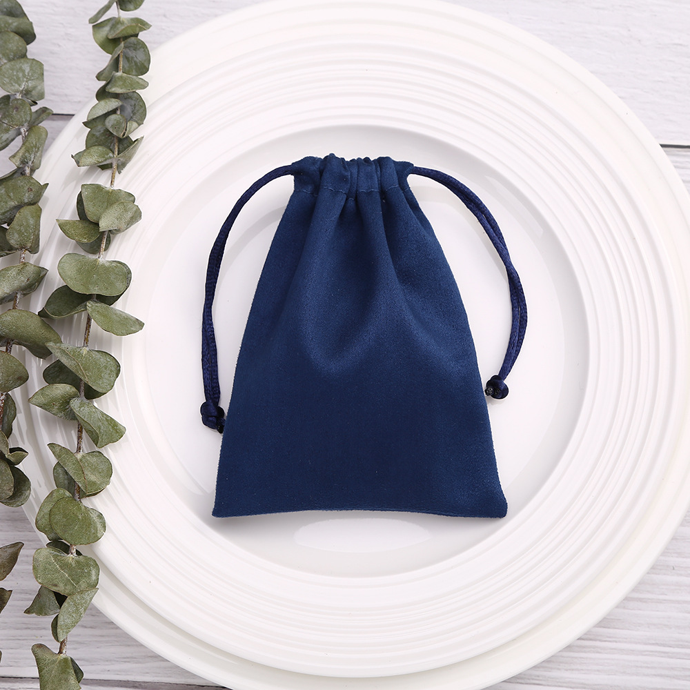 30g Weight Jewelry Packaging Bags Classification 1 Piece Quantity Daily Occasion Solid Color Pattern Drawstring Design Retro Style 1 Piece Retro Solid Color Cloth Drawstring Jewelry Packaging Bags 2