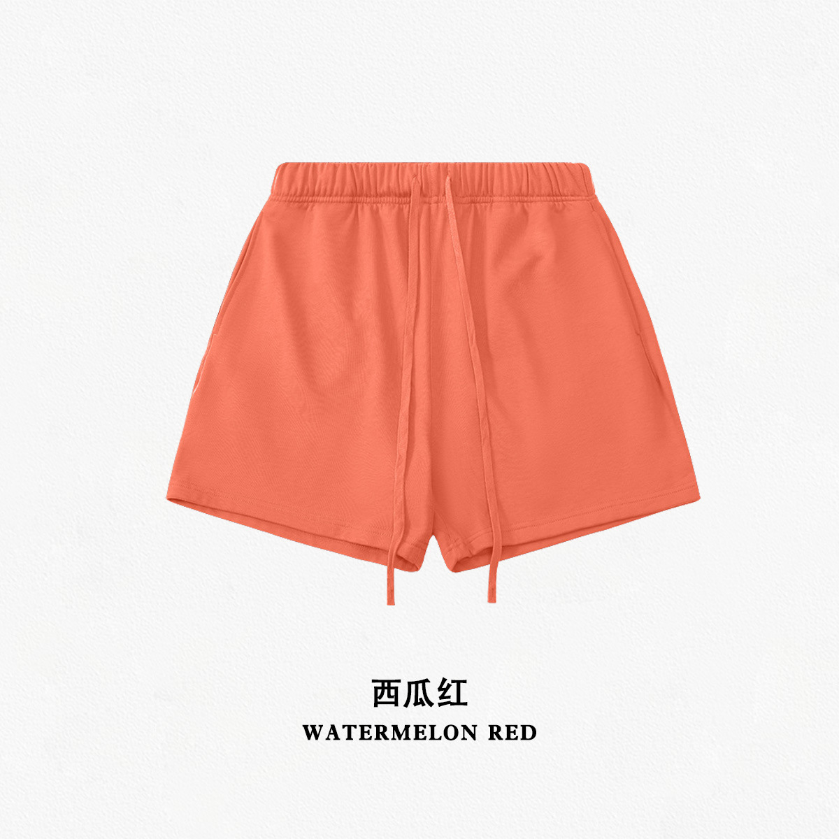 Pantalones cortos de cinco puntos de marca, estilo urbano, holgados y modernos, de color liso, serie de colores intensos 495G, para primavera y verano, transfronterizos.