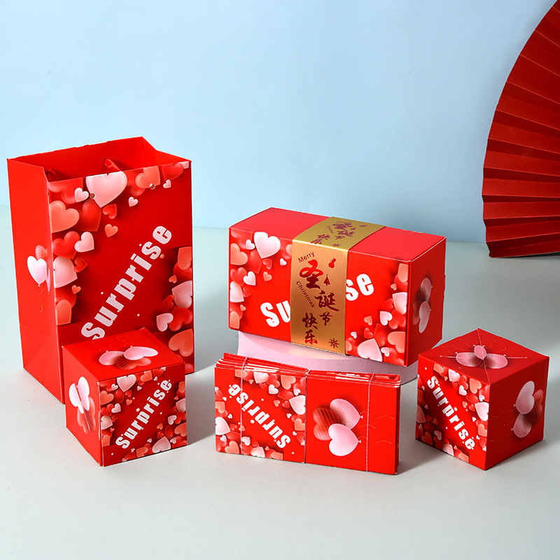 레드 메리 크리스마스 6겹 [무료 거들 + 선물 핸드백]