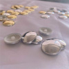 Factory sells electroplating circular lid clothing bags and shoe -like with riveting shoe nail jewelry accessories