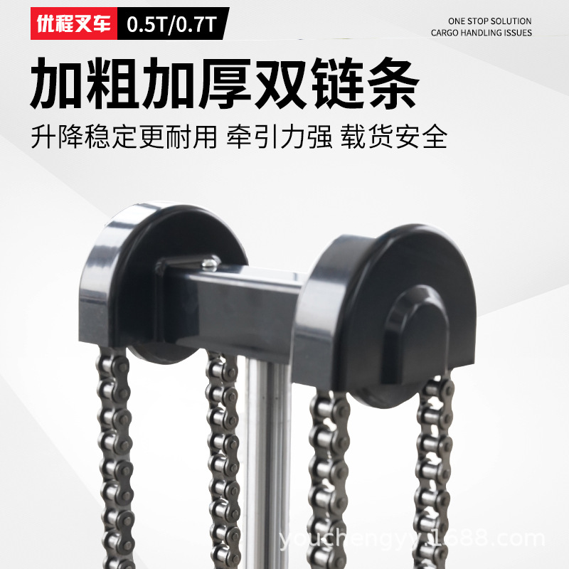 Apilador totalmente eléctrico para caminar Youcheng, carretilla elevadora eléctrica, batería, camión de carga hidráulico, camión de paletas, carretilla elevadora