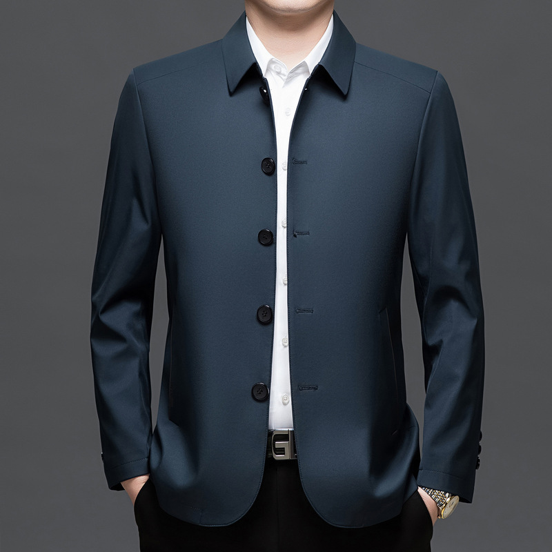 Cross-border men's spring and autumn authentic jackets, business casual, for executives and leaders, high-end jackets, one-piece drop shipping Cross-border men's spring and autumn authentic jackets, business casual, for executives and leaders, high-end jackets, one-piece drop shipping