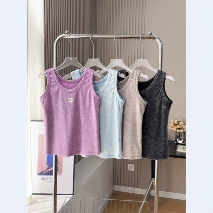 26 New Summer Style Alo Round Neck Washed Three-Dimensional Printed Slim Fit Vest 26 New Summer Style Alo Round Neck Washed Three-Dimensional Printed Slim Fit Vest