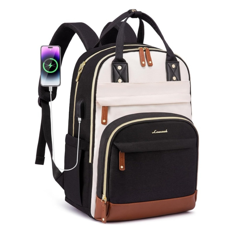 Amazon Ladies Laptop Backpack Travel Backpack Work Anti-theft Bag Backpack Wallet Computer Bag with U