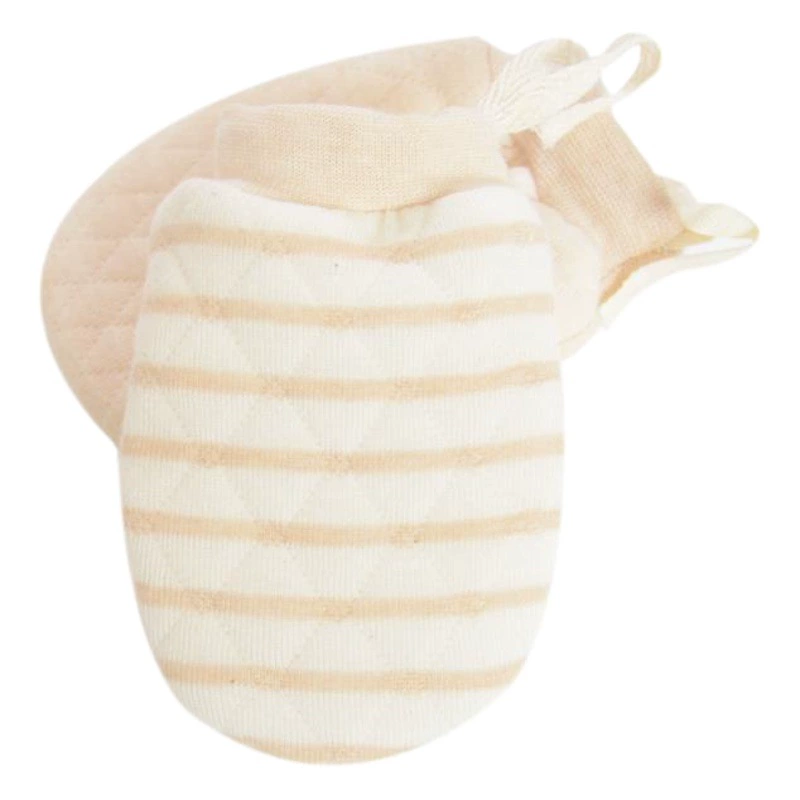 Детские перчатки детские перчатки 3 хлопка утолщенные троса 0-6 месяцев осень и зима оптом