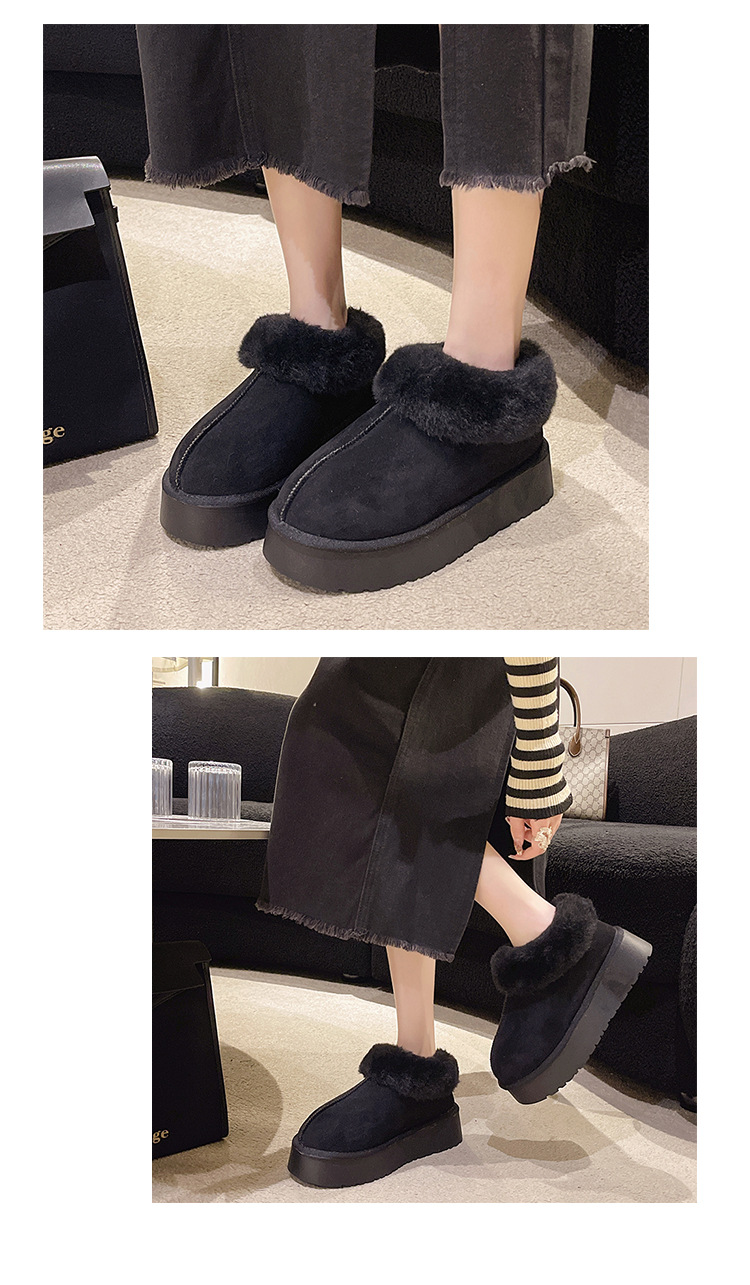 Women's Casual Solid Color Round Toe Cotton Shoes display picture 1