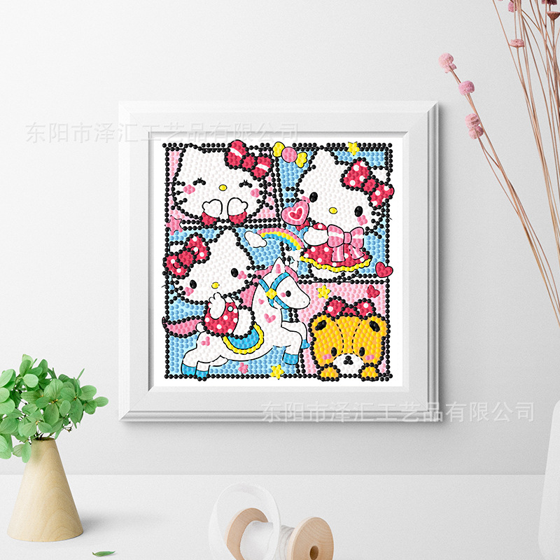Nuevos niños 5d educativos rhinestone pintura hecha a mano DIY diamante pintura juguete creativo dibujos animados princesa serie image 26