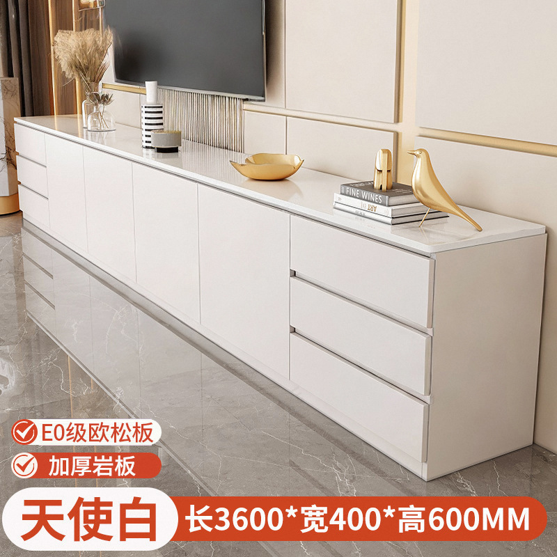 实木电视柜客厅落地岩板轻奢电视机柜家用高柜岩板一体全屋家具柜|undefined