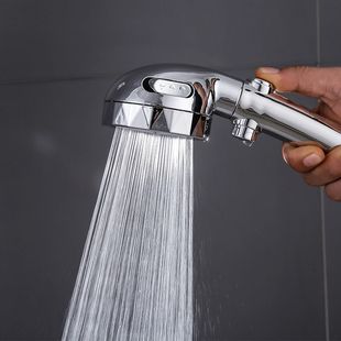 Three-gear adjustment one-click water stop switch Japanese supercharged shower nozzle removable and washable water-saving drop-resistant shower head